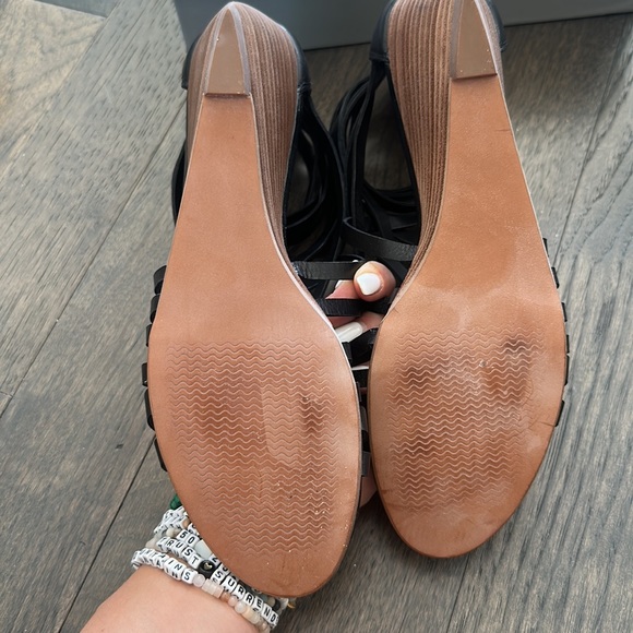 Hinge Leather Sandal Wedge - Picture 4 of 7